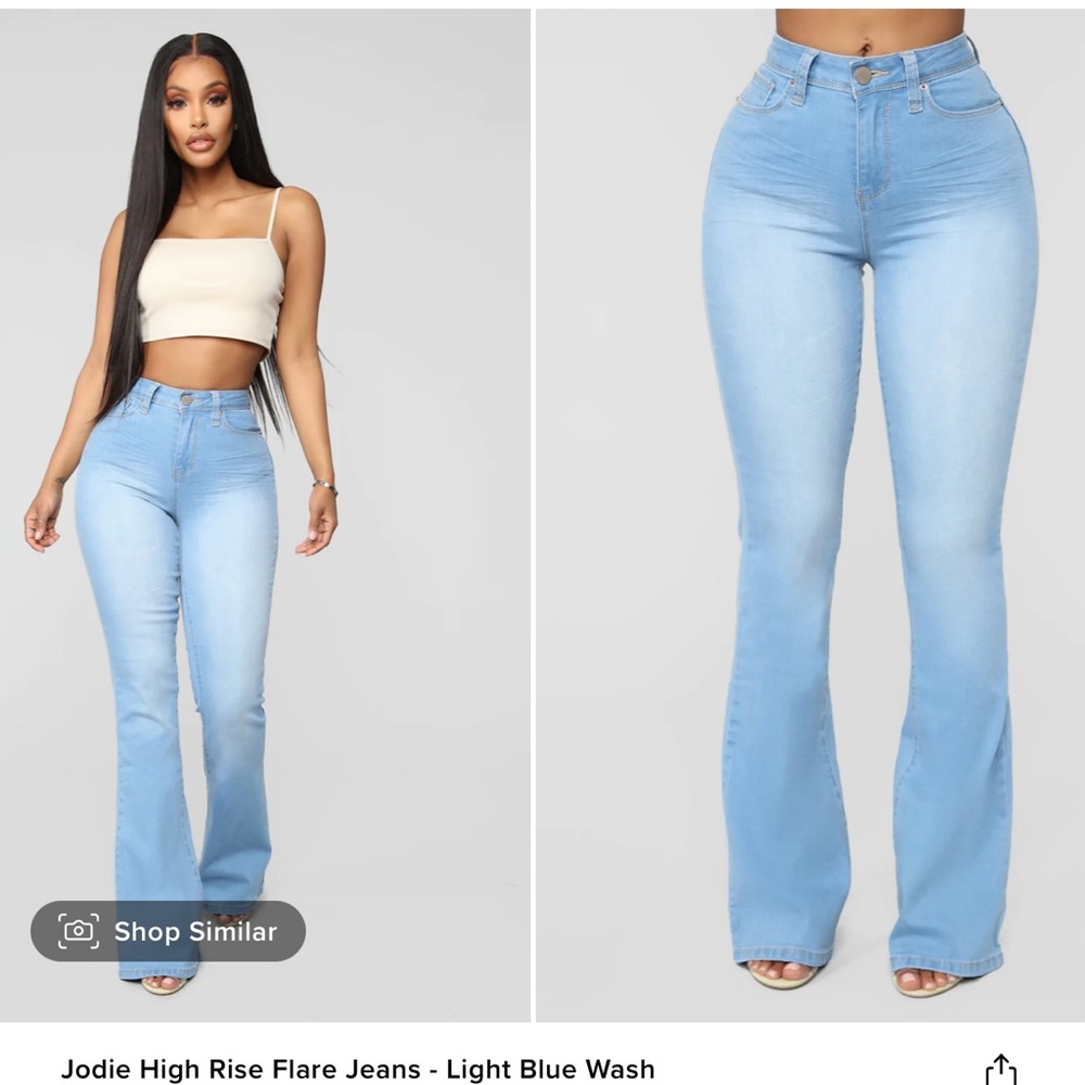 High Rise Flare Jeans
